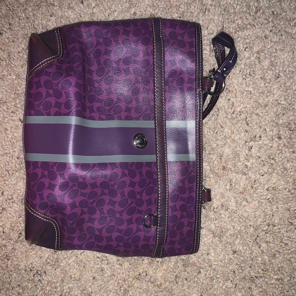 Purple vintage coach purse